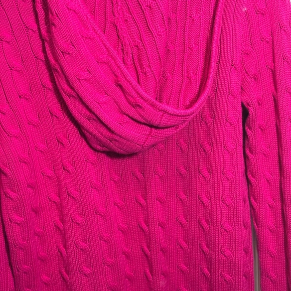 Ralph Lauren Fuchsia Cable Knit Sweater - Picture 3 of 7
